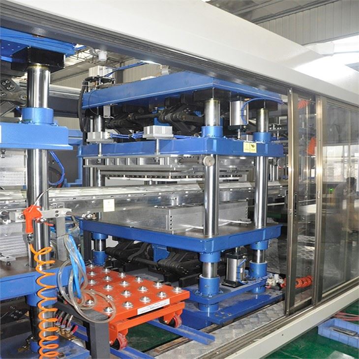 Three Station Automatic Pet Pvc Plastic Electronic Tray Forming Machine