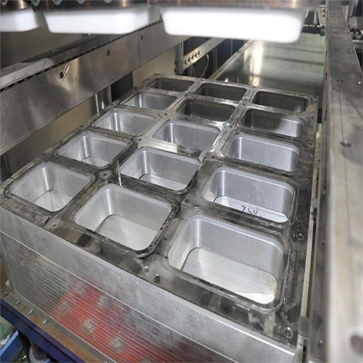 Three Station Automatic Pet Pvc Plastic Electronic Tray Forming Machine